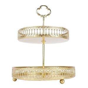 Support à gâteau rond en métal de qualité supérieure pour la présentation de gâteaux d'anniversaire et de desserts, avec une base élégante et une finition raffinée - Product Image 6