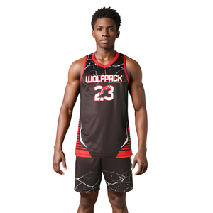 Uniforme de Baloncesto Sublimado, Conjunto de Baloncesto Sublimado Personalizado de Malla Retro, Ropa Deportiva Profesional para Hombre, Uniformes de Baloncesto - Product Image 1