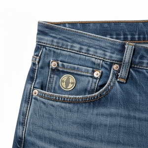Pantalon en jean décontracté mi-lourd sur mesure pour homme - Denim délavé, couleur et logo personnalisés, toutes tailles, printemps/été/automne/hiver - Product Image 2