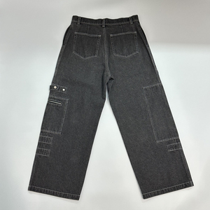 Pantalon en jean bleu foncé coupe ample pour homme, modèle original, nouvelle collection, style skater pour grands garçons - Product Image 2