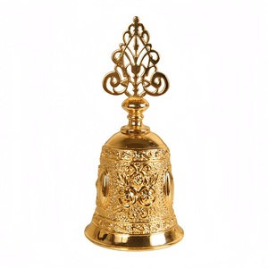 Campana de Escritorio de Latón Creativa con Diseño de Estrella, Artesanal, Decorativa, Dorada Brillante, Duradera, Ecológica, de Fábrica - Product Image 3