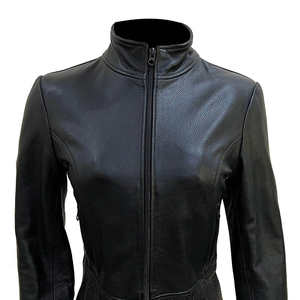 Chaqueta de Cuero para Mujer al por Mayor, Tallas Grandes, Tejido Satinado Transpirable, Colores Personalizados, Logotipo Personalizado de Alta Calidad, Más Vendida - Product Image 4