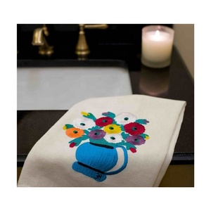 Machine à café au lait de qualité supérieure personnalisée verte Ramar solide chiffon spécial absorbant l'eau carré ménage brodé torchons de golf - Product Image 3