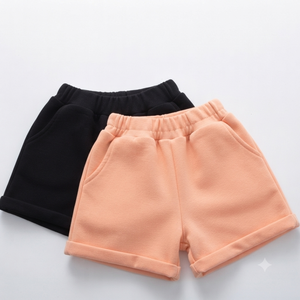 <b>Women's</b> High Waist Knitted <b>Shorts</b> Solid Color Elastic Waist Loose Fit Casual Style Beige <b>Black</b> Breathable Wholesale rate - Product Image 3