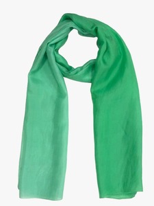 Nuevo Pañuelo Cuadrado Floral Pop-Art con Puntos, Borde Vibrante en Verde Azulado, Chifón de Verano con Detalles en Naranja Quemado, Amarillo Sol y Verde Azulado, Ideal para Regalo - Product Image 4