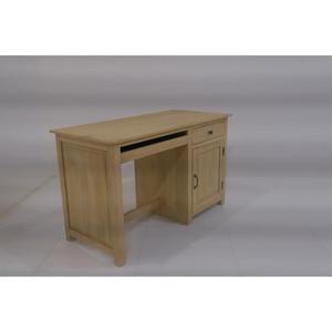 Solid Wood Computer Desk With Drawer And Cabinet Door Natural Finish Office Furniture - Product Image 2