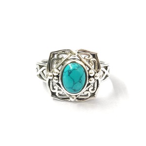 Turquoise <b>Crystal</b> <b>Ring</b> 4.5 Grams Weight - Product Image 1