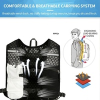 Gilet d'hydratation léger professionnel pour hommes et femmes, sac de course respirant et réfléchissant pour la course en trail, la randonnée et le cyclisme
