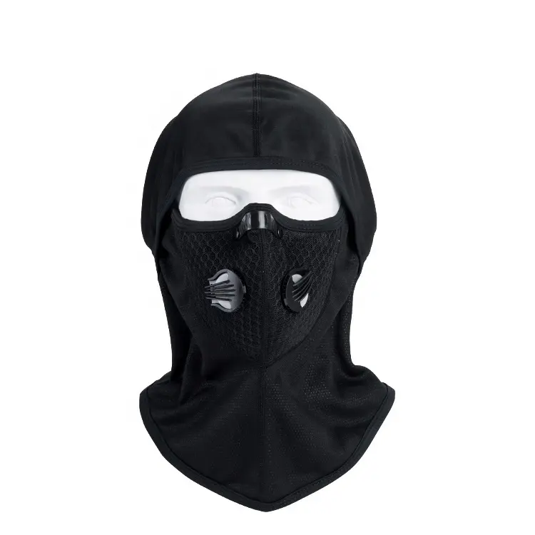 Factory Custom Logo Removable Valves And Filter Multi function Tube Neck Gaiter Scarf Balaclava