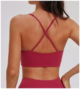 Sujetador Deportivo de Alta Intensidad para Mujer, Ligero, de Secado Rápido, a Prueba de Impactos, con Cuello en V, para Fitness y Running, Venta al Por Mayor Personalizada - Product Image 4