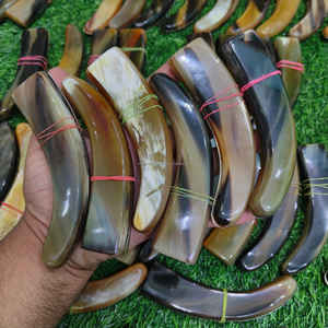 Manches de couteau en corne de bœuf et de taureau, finition brillante de qualité supérieure, matériau artisanal haut de gamme à prix avantageux - Product Image 6