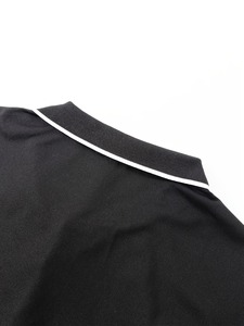 Camiseta Polo para Hombre a Precio Económico, Diseño de Verano, Color Sólido, Cómoda, de Manga Corta, Casual, Moderna, Diseño Informal, Negra - Product Image 5