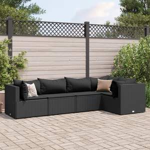 Conjunto de Muebles de Jardín Negros para Patio, Colección de Muebles de Exterior - Product Image 1