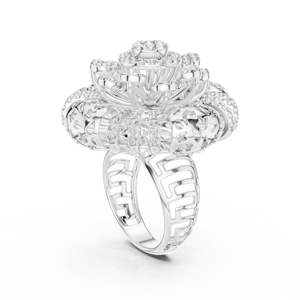 925 Sterling Silver Round Cut Moissanite <b>Diamond</b> <b>Ring</b> Wholesale Fine Jewelry Manufacturer Custom OEM - Product Image 4