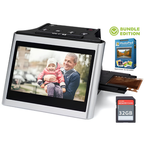 Ensemble scanner de films, diapositives et négatifs avec écran de prévisualisation de 5 pouces, haute résolution 22MP, stockage sur carte SD, transfert USB, édition photo - Product Image 2