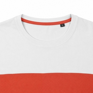 T-shirt à manches courtes pour homme, imprimé rouge et noir, col rond, coupe slim décontractée, impression numérique, toile 100% coton respirant - Product Image 5