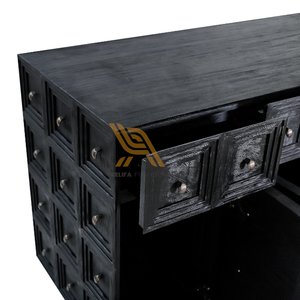 Armoire de style design luxueux avec cadre en teck pour la décoration de la maison et du salon - Product Image 6