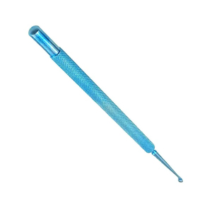 เครื่องมือขูดหูแบบมืออาชีพ ยี่ห้อ Fox Dermal Curettes ขนาด 6 มม. แบบหูโค้งตรง ปลายแหลม สำหรับหู คอ จมูก - Product Image 3