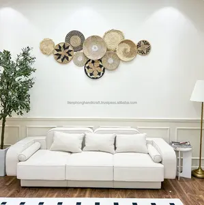 HOT SELLING 2023 Home Decor Set of 10 <b>Wall</b> <b>Hanging</b> <b>Baskets</b> | <b>Wall</b> Decor for Livingroom Bedroom Kitchen Nursery Hotel - Product Image 1