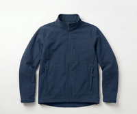 Veste d'hiver utilitaire pour homme en polaire enduite, légère, chaude, imperméable, coupe-vent, avec logo frontal, veste d'extérieur