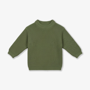 เสื้อสเวตเตอร์เด็กทารกแบบเรียบง่าย เป็นมิตรกับสิ่งแวดล้อม ผลิตจากผ้าฝ้าย 100% รับผลิตแบบ ODM และ OEM  ถักด้วยคอมพิวเตอร์ สำหรับเด็กวัยหัดเดิน คอกลม 7 GG จากเวียดนาม - Product Image 6