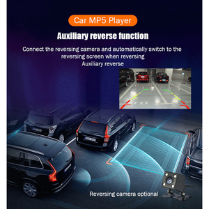 Reproductor MP5 para coche doble 2 DIN de 7 pulgadas para radio estéreo con pantalla táctil Bluetooth con cámara incorporada - Product Image 3