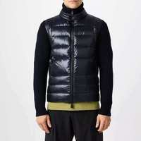 Veste matelassée fine et chaude pour homme, imperméable, avec logo personnalisé de haute qualité, patchwork dessin animé sur le devant, style streetwear et outdoor