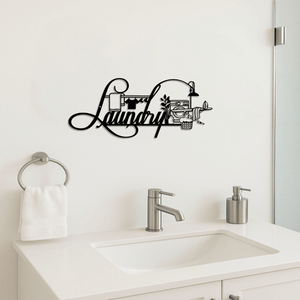 CIFbuy Insegna Rustica Vintage per Lavanderia, Decorazione Murale Stile Fattoria per Tutte le Stagioni, TikTok per Servizio di Ritiro Temu, Decorazione Murale per la Casa - Product Image 4