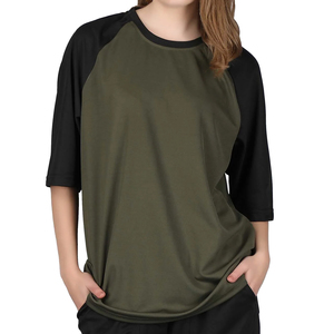 Camisetas de Gran Tamaño para Mujer, Transpirables, 100% Algodón, Estilo Hip Hop, Personalizadas con Logotipo, Impresión Digital, Hombros Caídos - Product Image 1