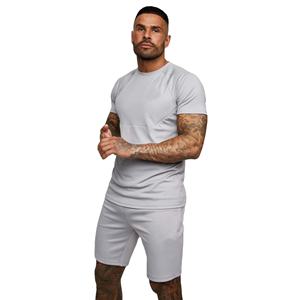 ชุดเสื้อยืดและสั้นสำหรับผู้ชายชุดเสื้อยืดและเสื้อยืดสั้นสำหรับผู้ชายทำจากผ้าฝ้ายตามสั่ง - Product Image 1