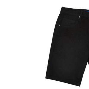 Shorts de Mezclilla Negros para Mujer, Cintura Media, Pierna Recta, Casuales, de Verano, Tela de Algodón, Corte Regular, Color Sólido, Cierre de Botones, Resistentes al Viento - Product Image 6