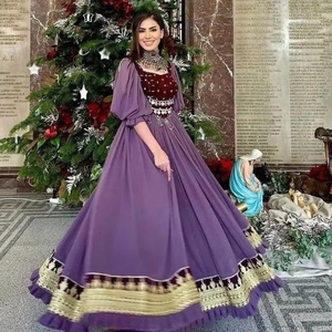 Robe traditionnelle afghane royale avec broderie miroir, robe évasée lourde ornée de détails faits à la main, robe afghane Kuchi - Product Image 2