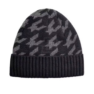 Top Selling Best Cap 2026 Hand Knitted Jacquard Breathable Waterproof Beanie Made Pakistan Wholesale Winter Beanies Hat Cheap - Product Image 4