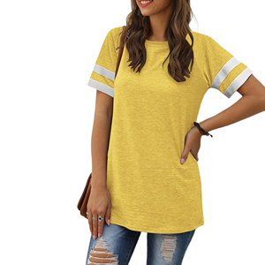 Camisetas de Verano para Mujer en Tela Premium, Blusas de Corte Regular para Damas, Camisa de Verano Cómoda y Elegante para Uso Diario o Festivo - Product Image 4