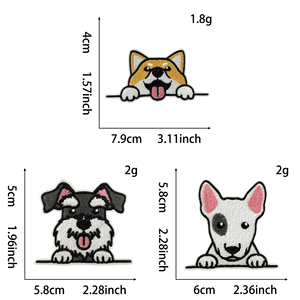 Parche Bordado Termoadhesivo Ecológico Personalizado para Perros y Mascotas, Varios Diseños Lindos en Tela de Fieltro para Accesorios de Sombreros para Niños - Product Image 3