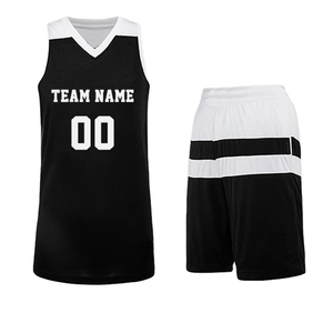 Ensemble d'uniformes de basketball personnalisés, maillots et shorts imprimés, vente en gros, vêtements d'équipe pour adultes, clubs, écoles, OEM, séchage rapide, respirant, 100% - Product Image 1