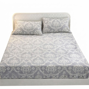 Drap-housse Ultra Doux Pleasure King |   Drap de lit en coton Glace Premium |   Literie de luxe respirante avec 2 taies d'oreiller - Product Image 1