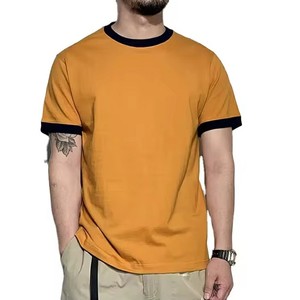 Camiseta de Hombre, 280 GSM, 100% Algodón, Tejido de Punto Grueso, Talla Grande, Color Sólido, Unisex, Logotipo Personalizado, Fabricante OEM ODM - Product Image 2