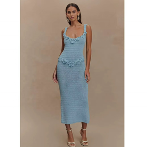 Vestidos Largos Casuales de Noche para Mujer, Ideales para Invierno y Playa, Venta al por Mayor, Ropa de Playa de Verano, Cintura Natural, Transpirables, Estampado Digital - Product Image 4