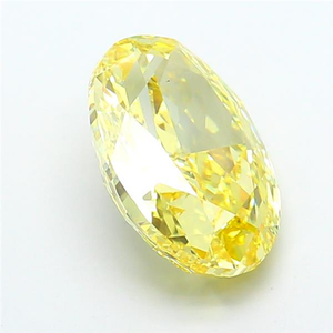 Pierres précieuses certifiées CVD, pierres de luxe étincelantes, taille ovale, jaune intense fantaisie, bijoux fins, diamants cultivés en laboratoire - Product Image 3