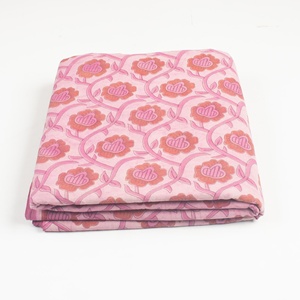 Nueva Colección de Tela de Algodón 100% Ecológica, Ligera, con Estampado Dabu, Diseño Floral, Teñido con Tintes Vegetales Naturales - Product Image 1