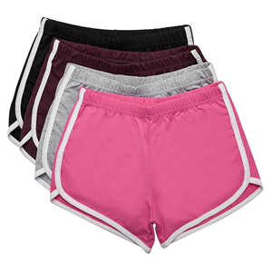 Shorts de course pour femmes de haute qualité, respirants, avec boutons, pour le sport, la gym, la remise en forme, 100% coton - Product Image 1