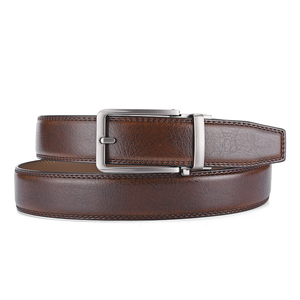 Ceinture Réversible en Cuir Véritable Grain Craquelé avec Boucle Ardillon Métallique – Meilleures Ventes, Durable, Formelle et Décontractée pour Hommes - Product Image 6
