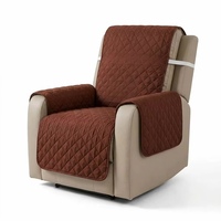Housse de fauteuil inclinable matelassée en gros, motif losanges, protection de meubles, couverture intégrale avec sangle élastique