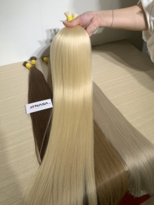 ผมต่อเวียดนามแท้ 100% คุณภาพพรีเมียม แบบเวอร์จิ้น สีดำธรรมชาติ เงางามตรงสวย ซุปเปอร์ดับเบิ้ลดรอน น้ำหนัก 500 กรัม - Product Image 2