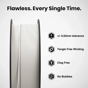 <b>PLA</b>+ 1.75mm 1kg Pure White 3D Printing Filament ±0.03mm Fast Print Smooth Finish Numakers - Product Image 6