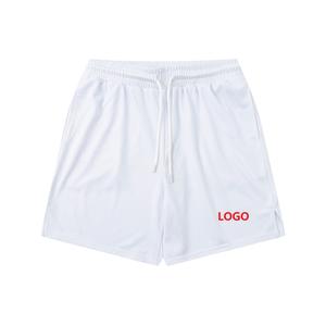 Pantalones Cortos de Baloncesto, Nuevo Estilo Urbano, Personalizados, Sólidos, Deportivos para Hombre, con Logotipo Termotransferible, Bolsillos Delanteros, Diseño Informal - Product Image 2