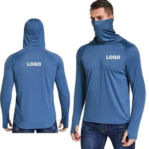 Custom Logo Waterproof Breathable UPF 50 Quick Dry Long-Sleeve <b>Sunscreen</b> Blank Fishing Shirt New Design Adult Stretch Flexible - Product Image 2