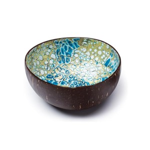 Bols en coquille de noix de coco à prix abordable, bols à salade vietnamiens laqués en coquille d'œuf pour la cuisine et la décoration intérieure, vente en gros - Product Image 1