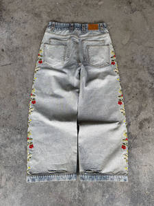 Pantalones Vaqueros Rectos para Hombre, Personalizados, Casuales, Elásticos, 100% Algodón Orgánico, Lavado a la Piedra, Bordados, Invierno, Servicio OEM, Gran Venta - Product Image 6